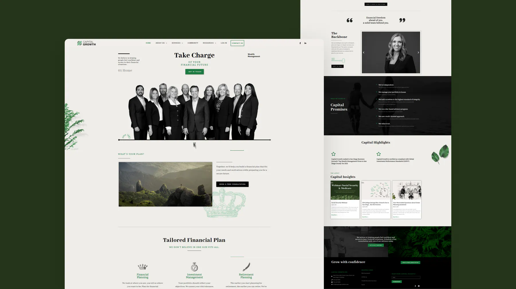 Capital Growth website by Aully