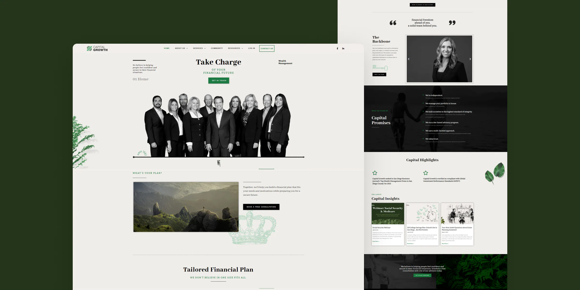 Capital Growth website by Aully