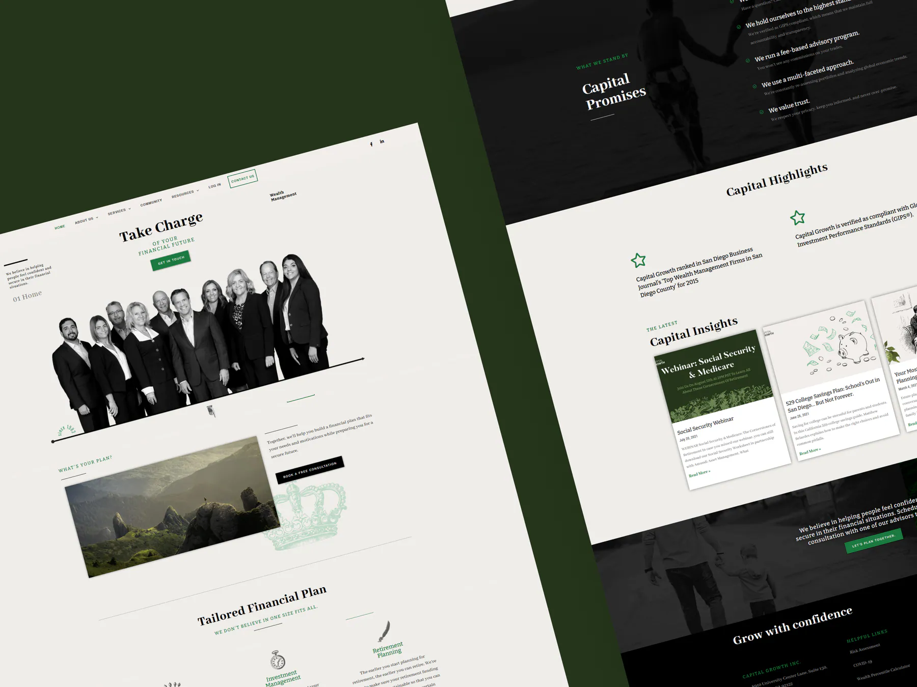 Capital Growth website by Aully