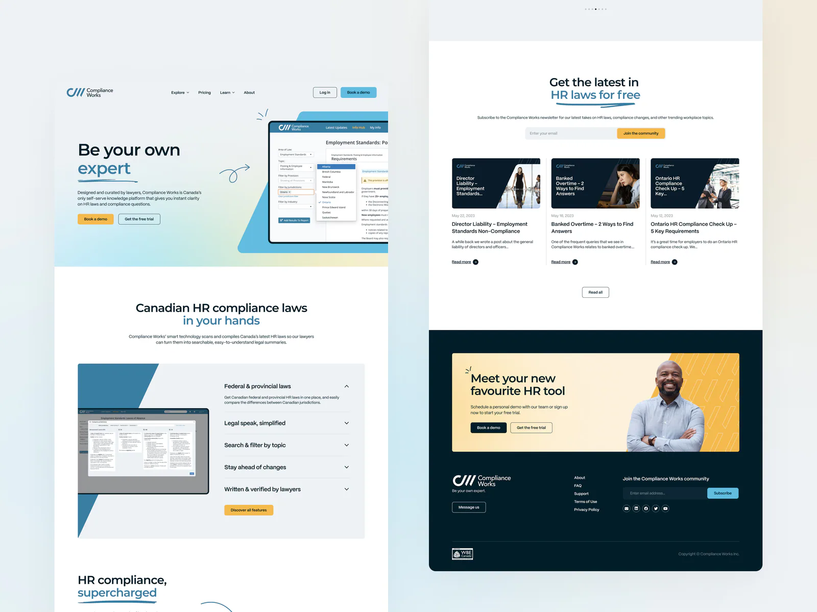 Compliance Works website by Aully