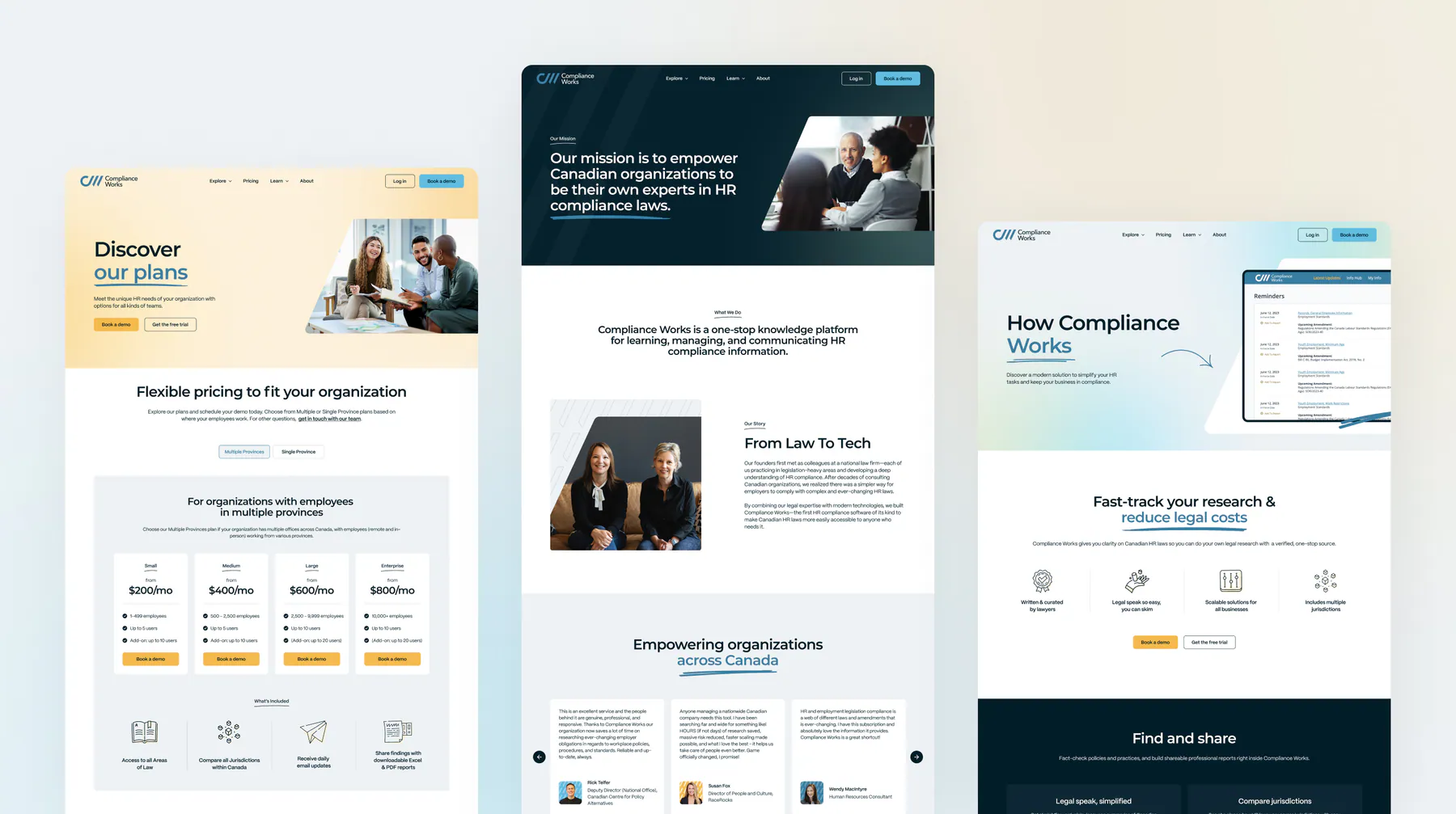 Compliance Works website by Aully