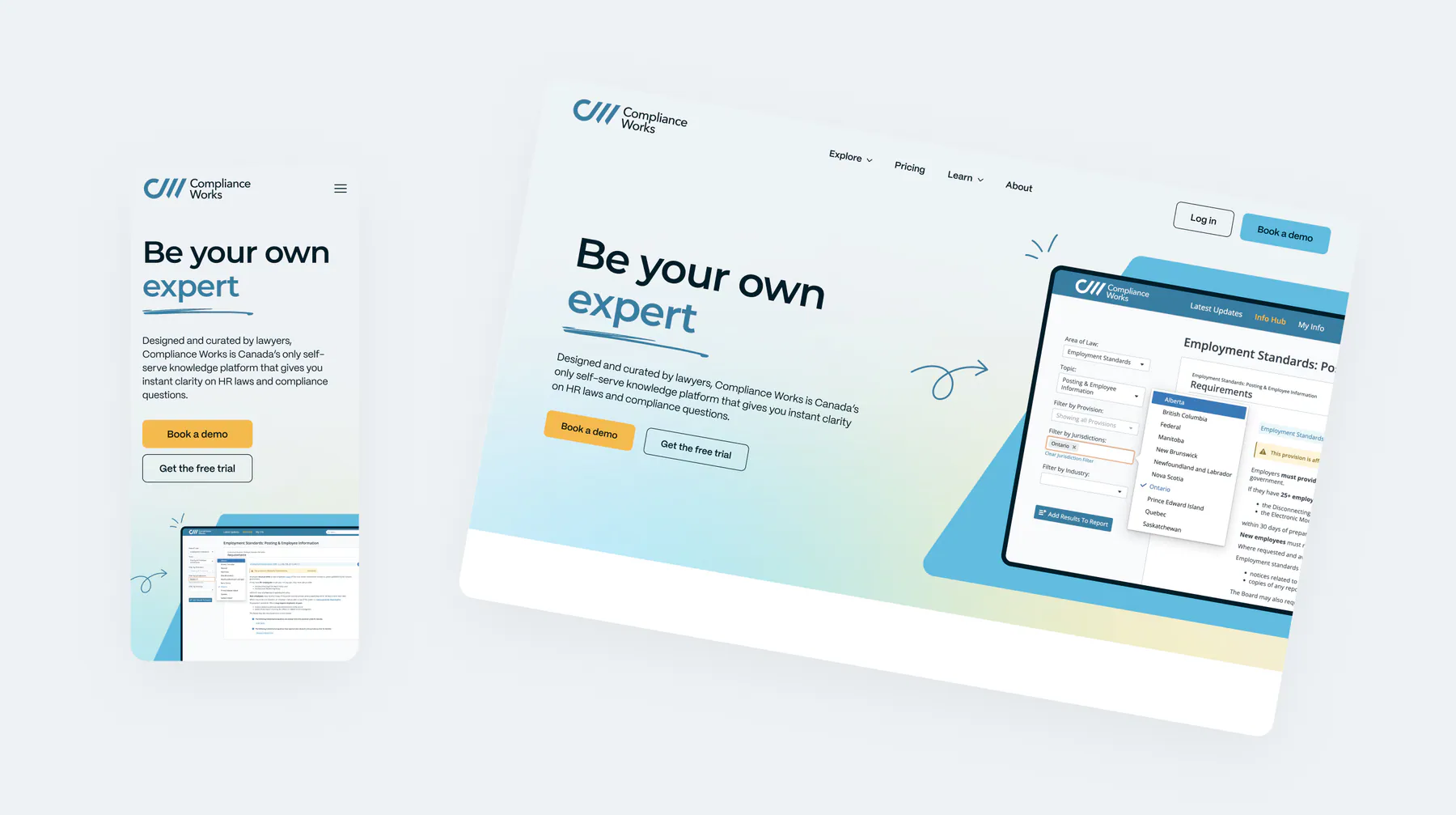 Compliance Works website by Aully