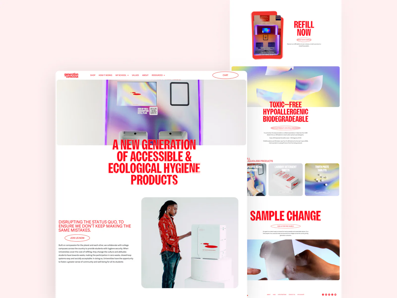 Generation Conscious website by Aully