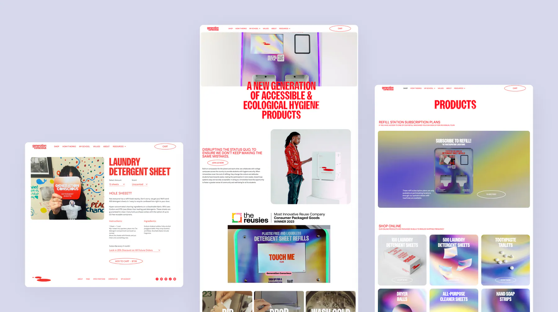 Generation Conscious website by Aully