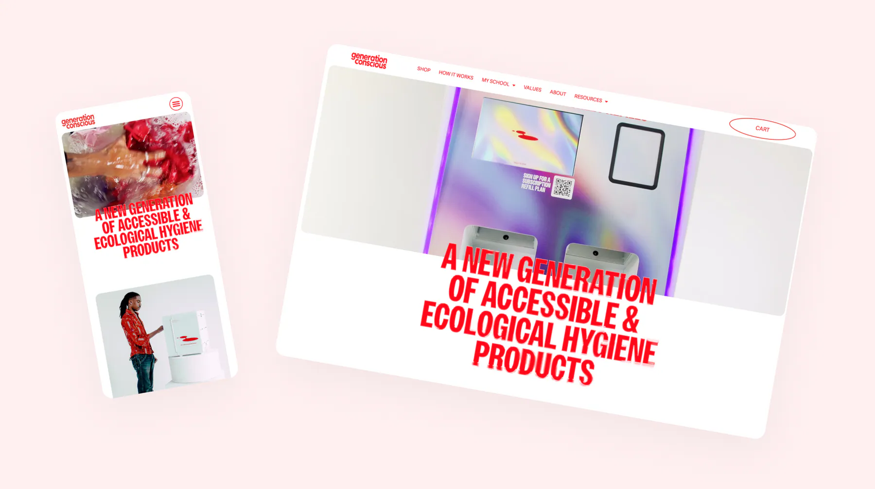 Generation Conscious website by Aully