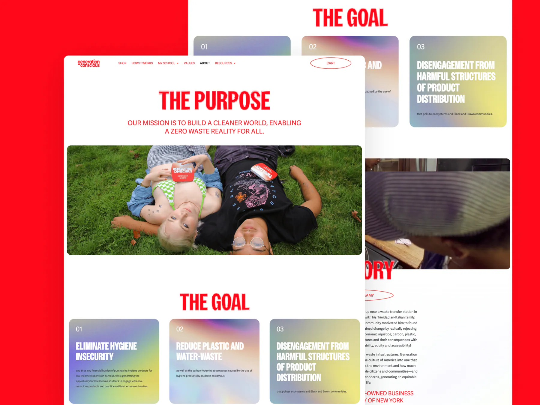Generation Conscious website by Aully