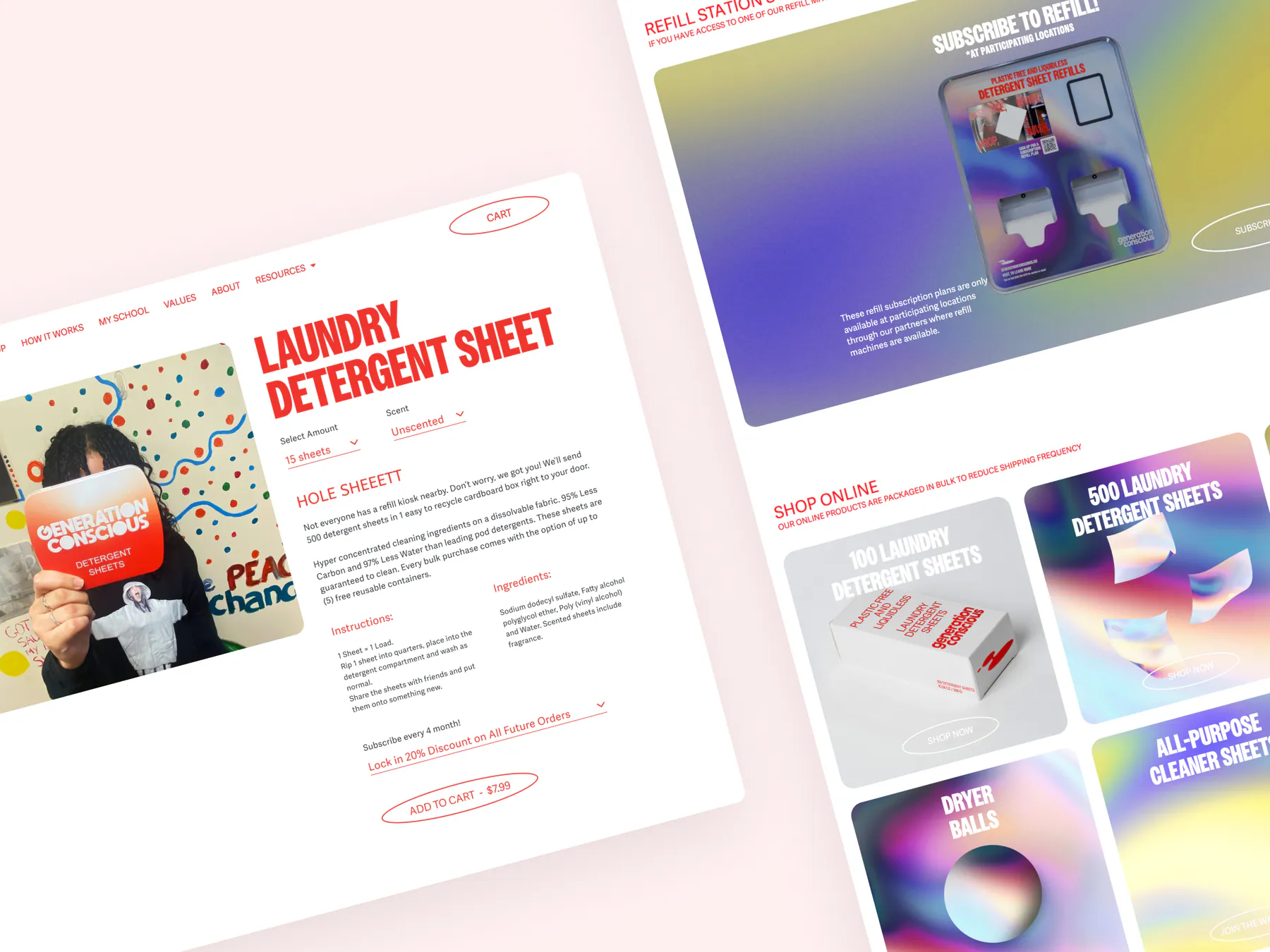 Generation Conscious website by Aully