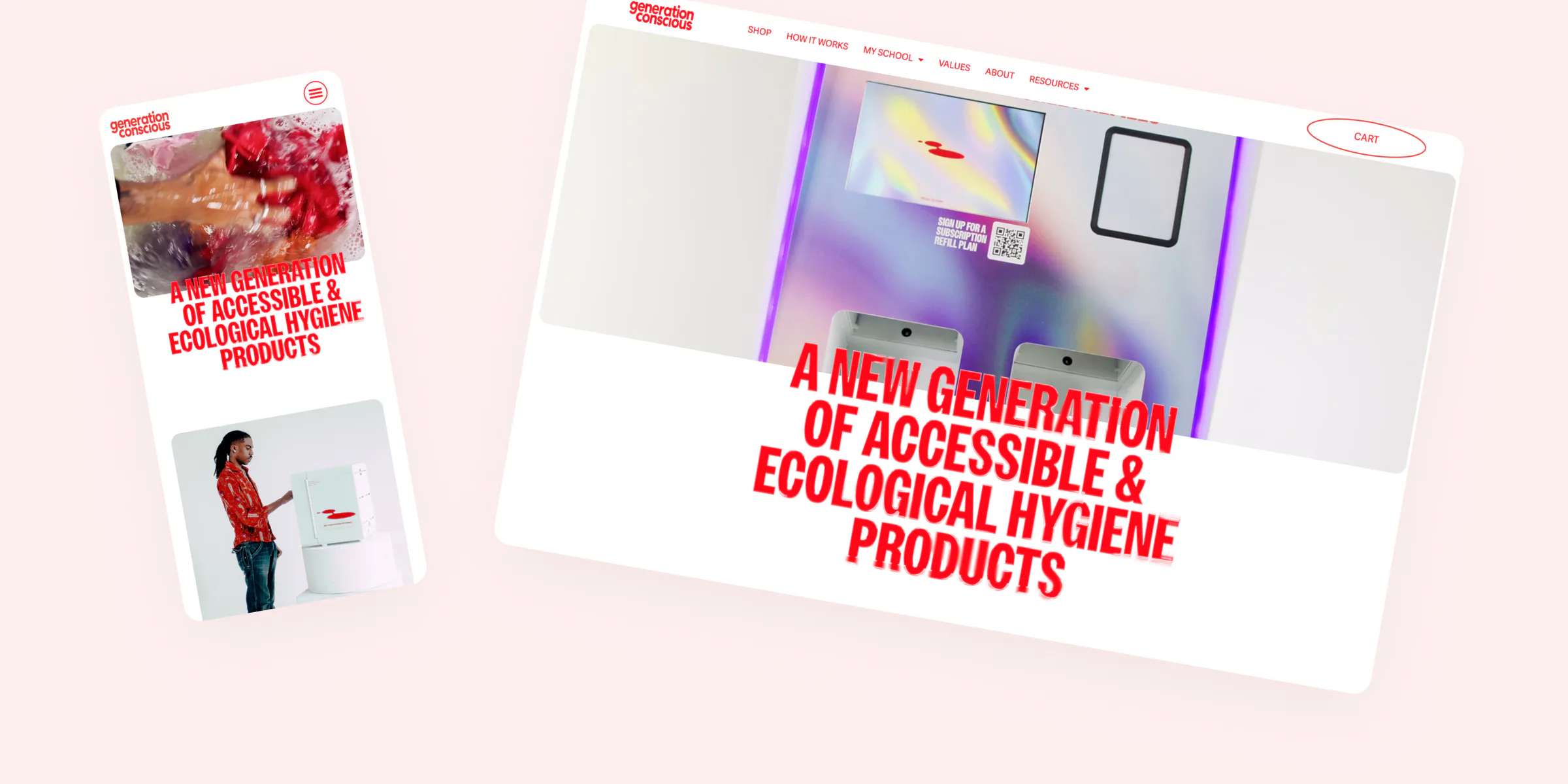 Generation Conscious website by Aully