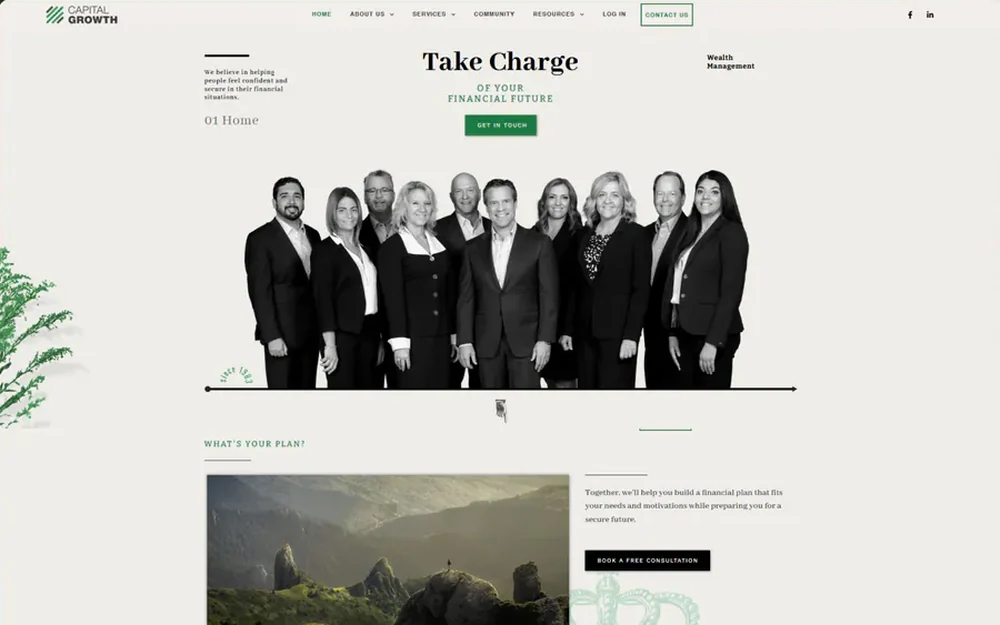 Capital Growth website by Aully