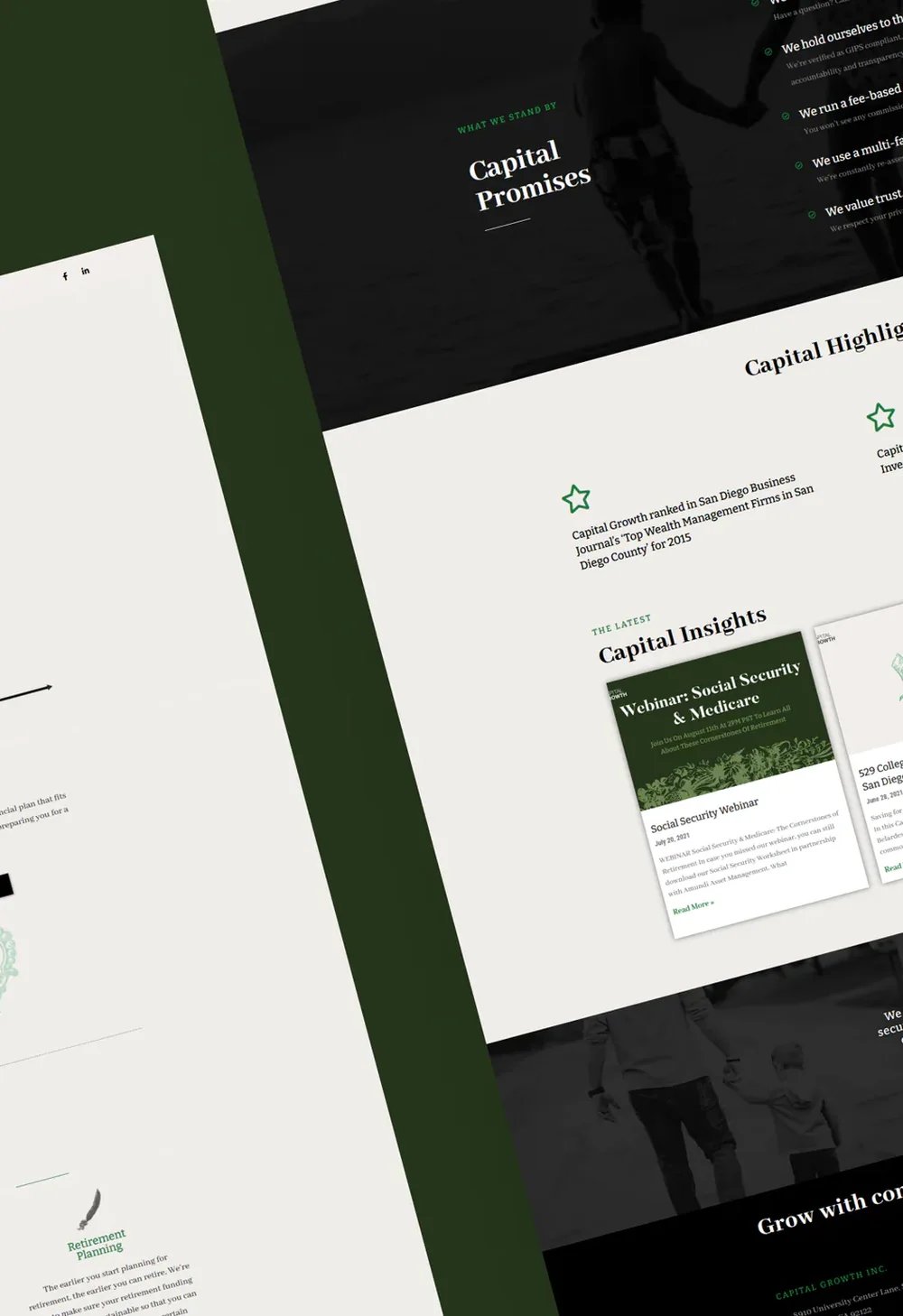 Capital Growth website by Aully