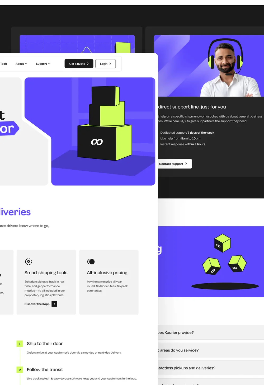 Korrier website by Aully
