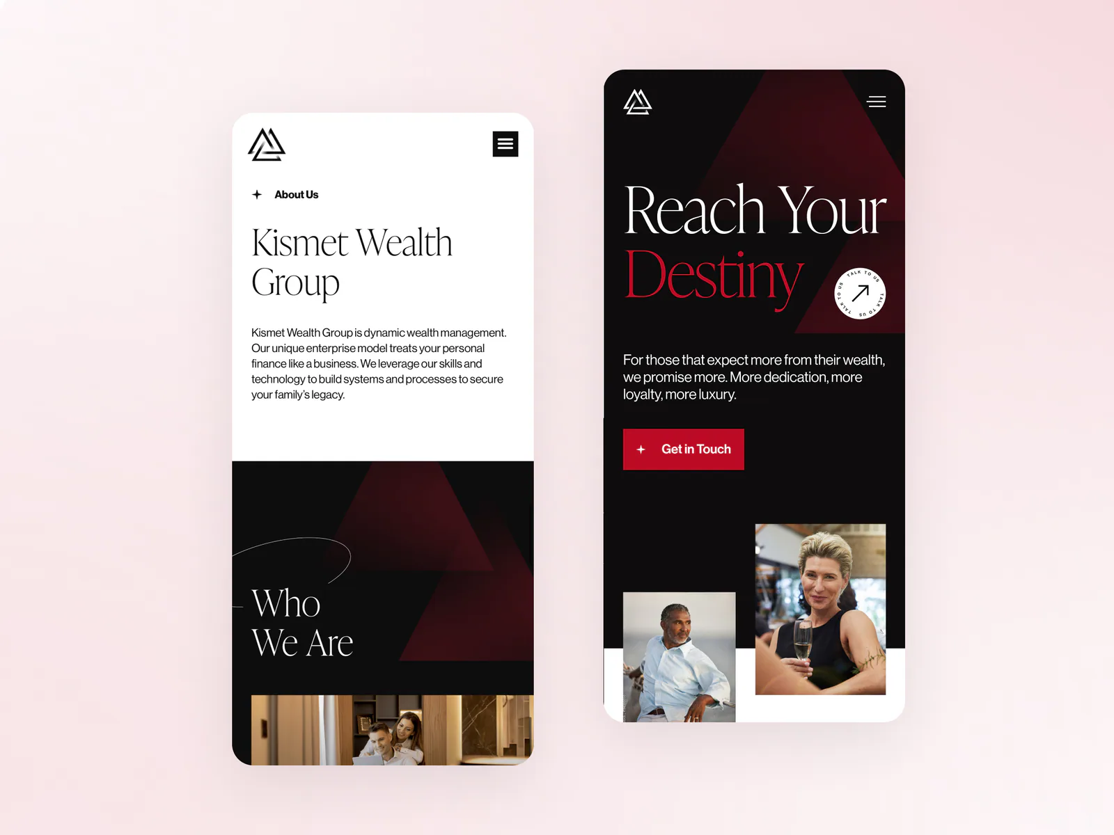 Kismet Wealth Group website by Aully