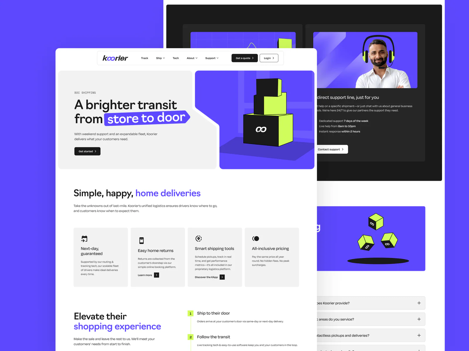 Korrier website by Aully