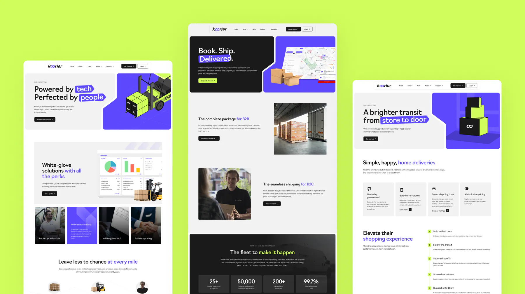 Korrier website by Aully