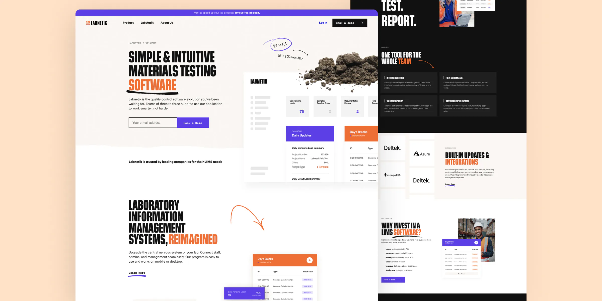 Labnetik website by Aully