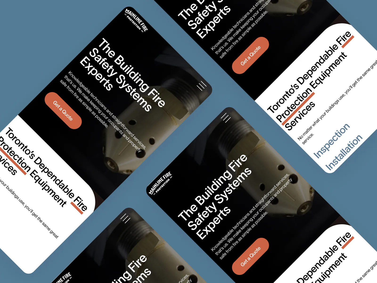 Mainline Fire Protection website by Aully