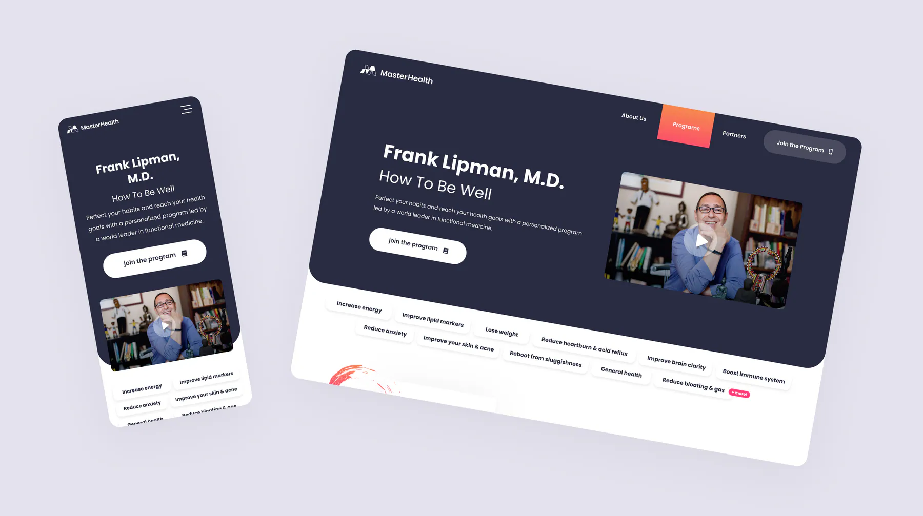 MasterHealth website by Aully