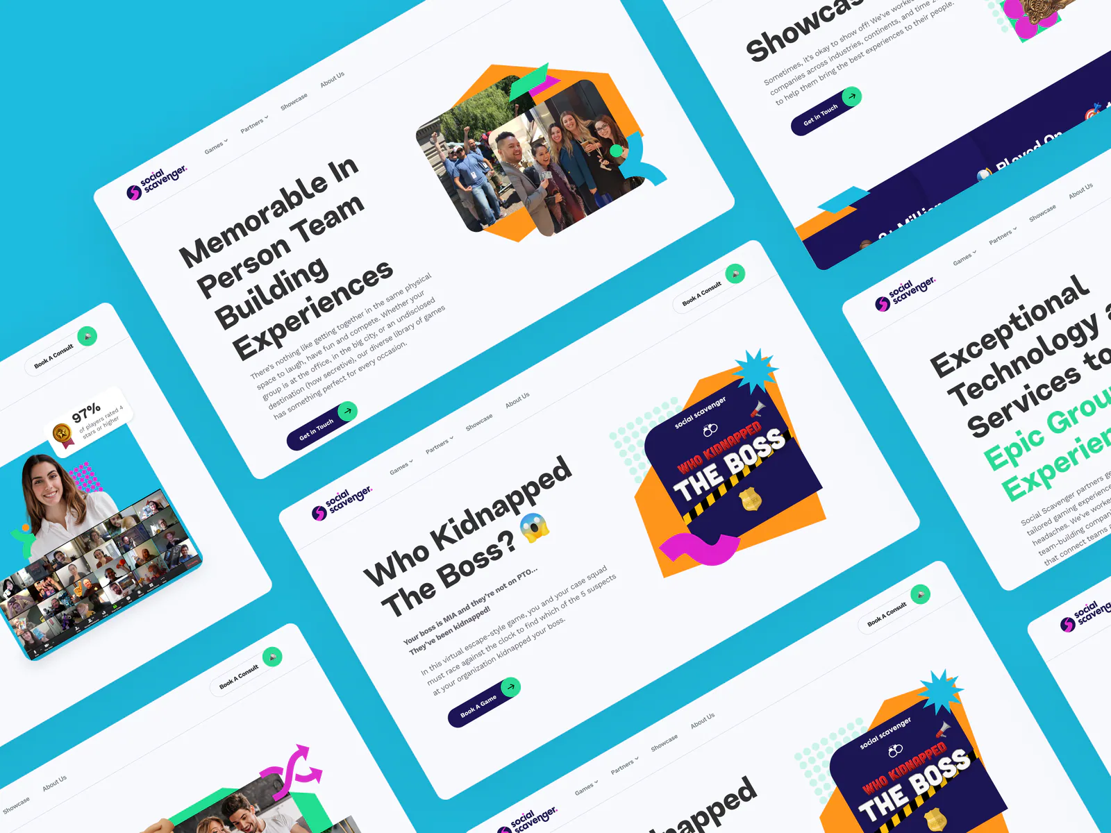 Social Scavenger website by Aully