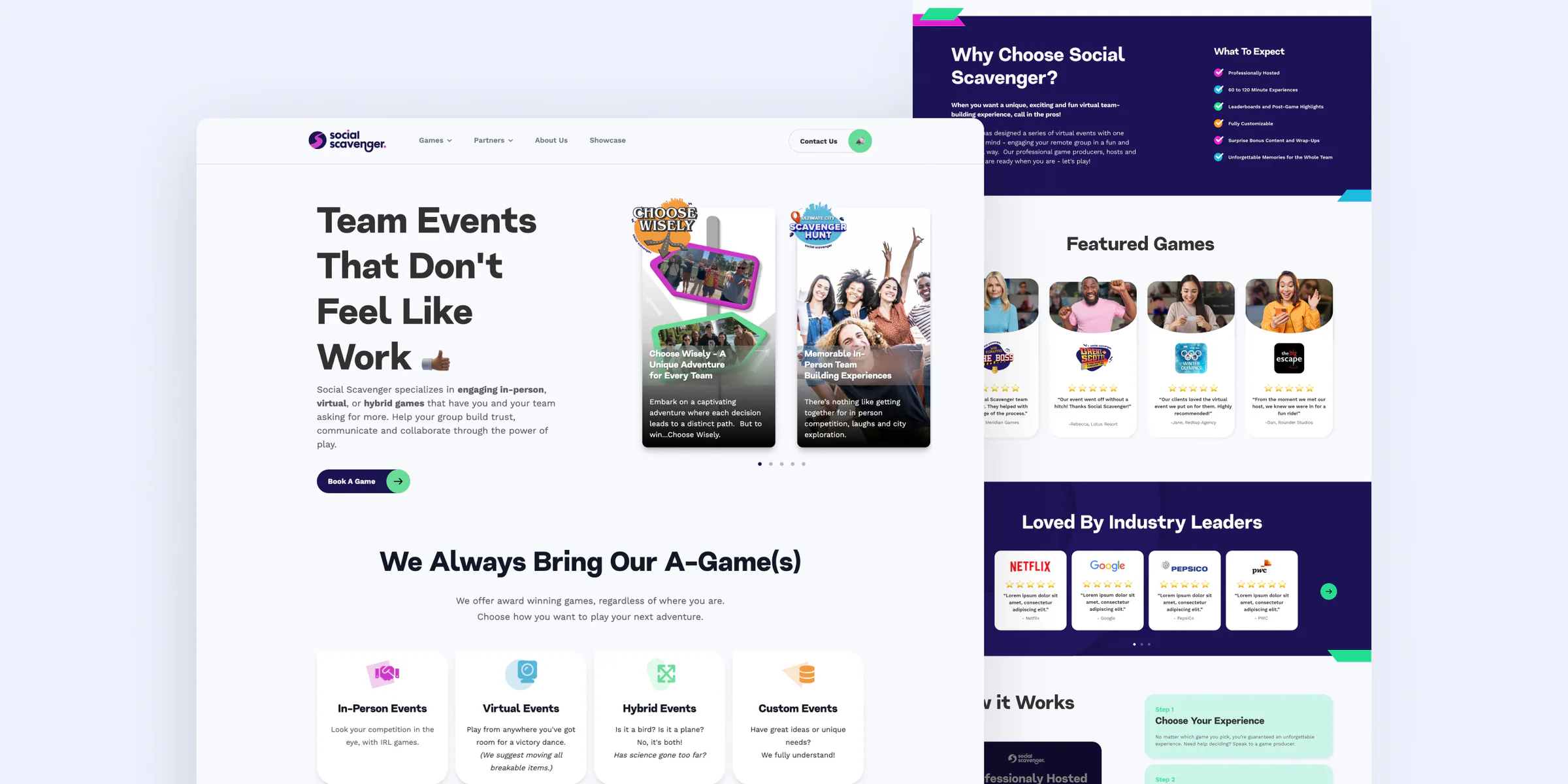 Social Scavenger website by Aully