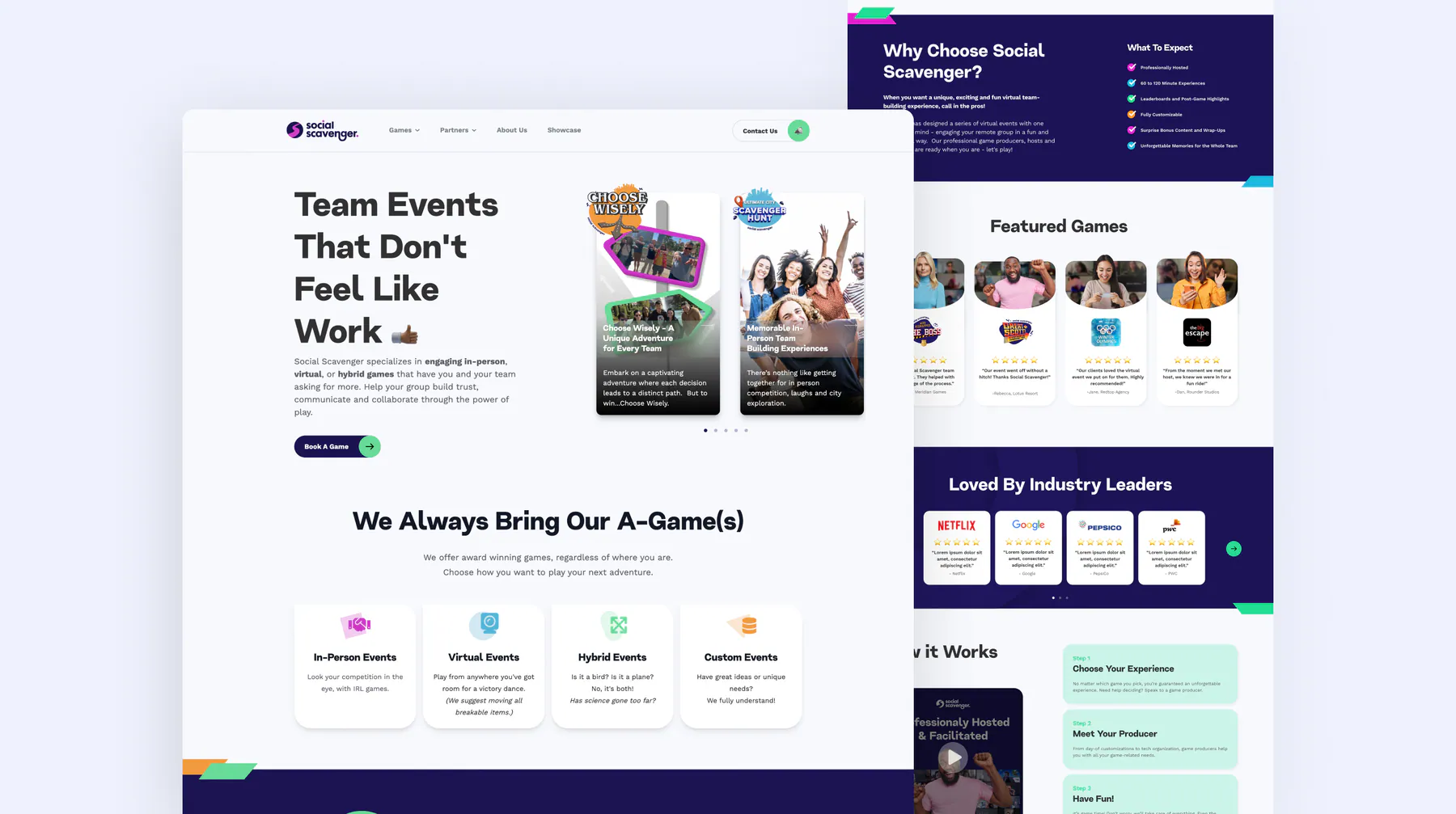 Social Scavenger website by Aully